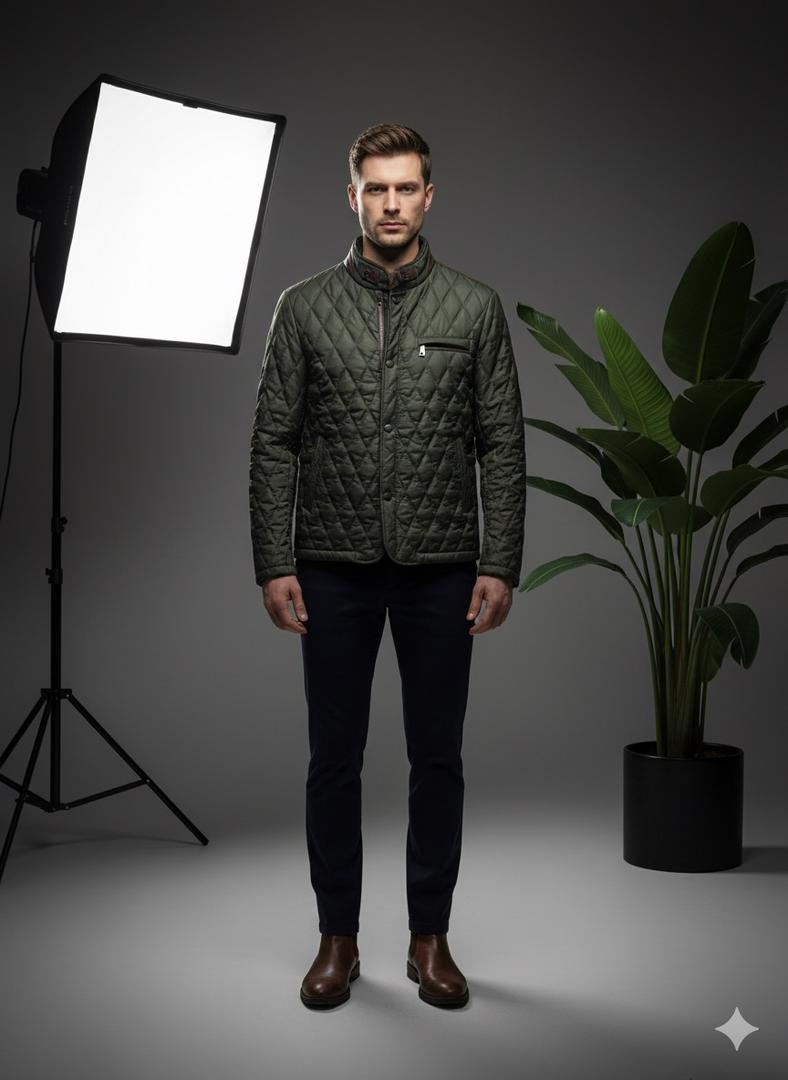 کاپشن شمعی لوزی 3389